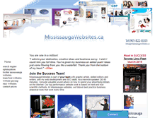 Tablet Screenshot of mississaugawebsites.ca